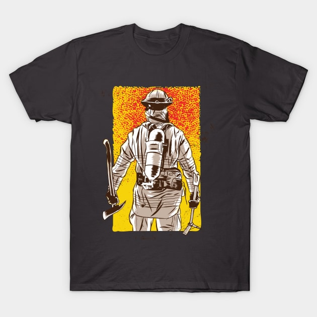Firefighter T-Shirt by LR_Collections